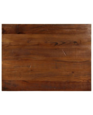 Dessus de table 90x60x2,5 cm rectangulaire bois massif récupéré | Mobilier & Déco