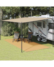 Tapis de tente sable 250x500 cm PEHD | Mobilier & Déco