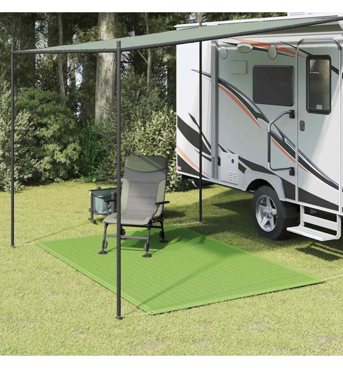 Tapis de tente vert clair 200x300 cm PEHD | Mobilier & Déco