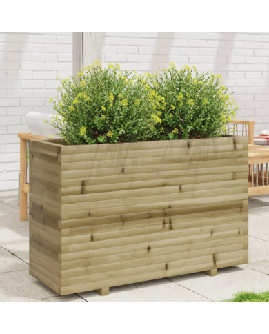 Jardinière 110x40x72,5 cm bois de pin imprégné | Mobilier & Déco