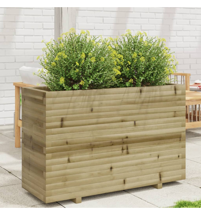 Jardinière 110x40x72,5 cm bois de pin imprégné | Mobilier & Déco