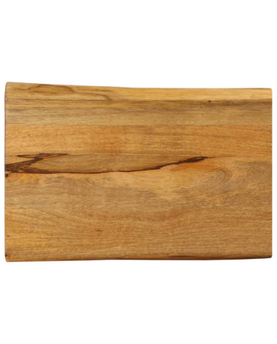 Dessus de table 50x40x3,8 cm bord vivant bois massif manguier | Mobilier & Déco