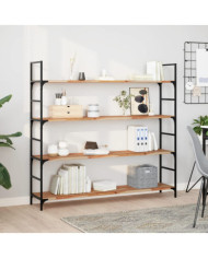 Étagère flottante 120x30x2 cm acacia massif finition à l'huile | Mobilier & Déco
