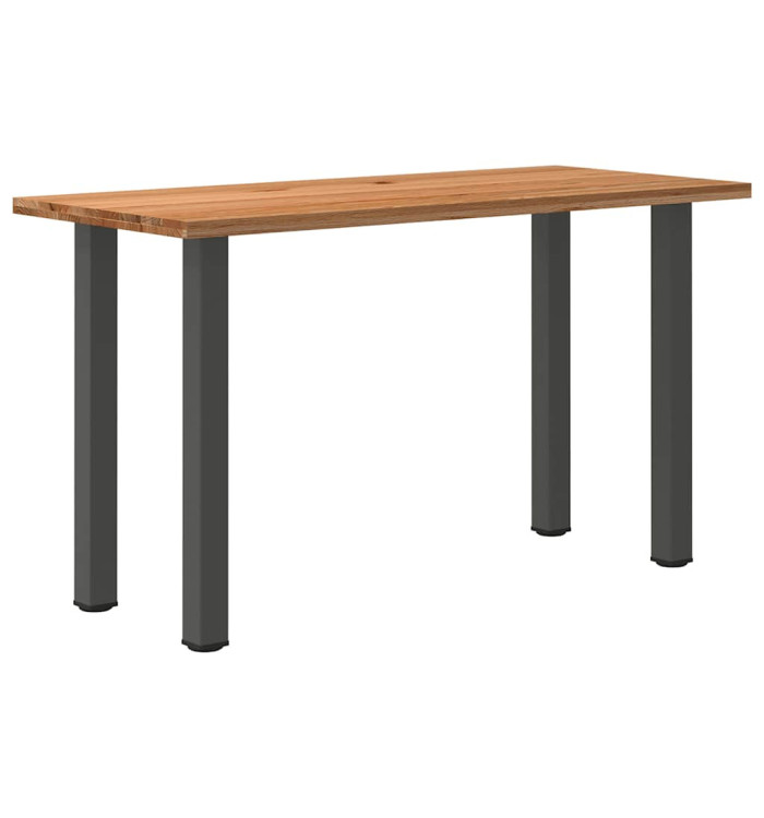 Table de bar rectangulaire en bois massif de chêne marron clair 180 x 80 x 92 cm | Mobilier & Déco