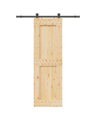 Porte coulissante et kit de quincaillerie 70x210 cm pin massif | Mobilier & Déco