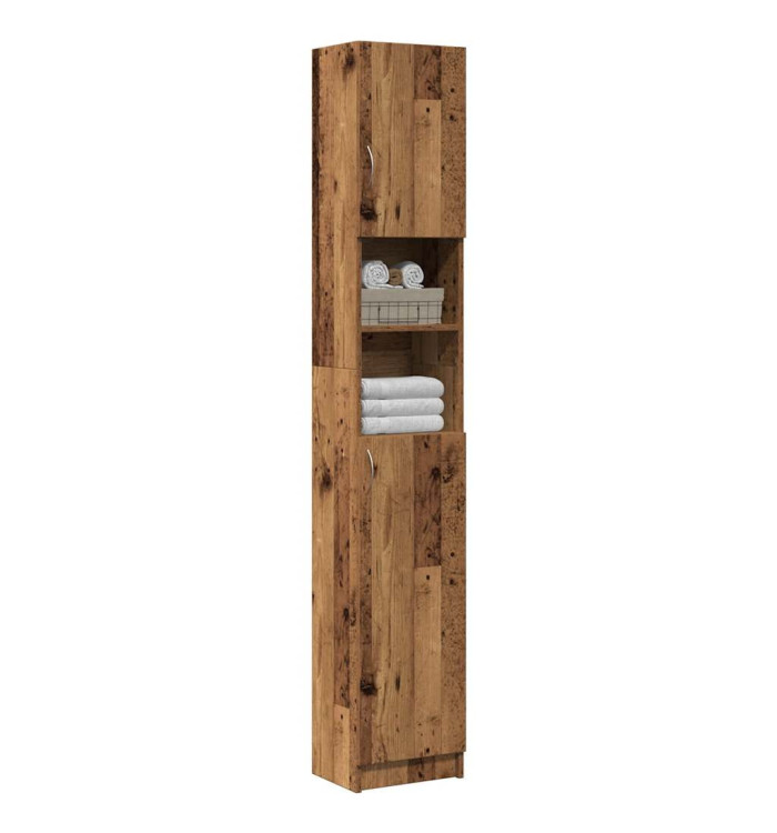 Armoire de salle de bain vieux bois bois d'ingénierie | Mobilier & Déco