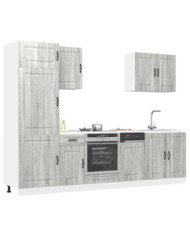 Ensemble d'armoires de cuisine 7 pcs Kalmar bois d'ingénierie | Mobilier & Déco