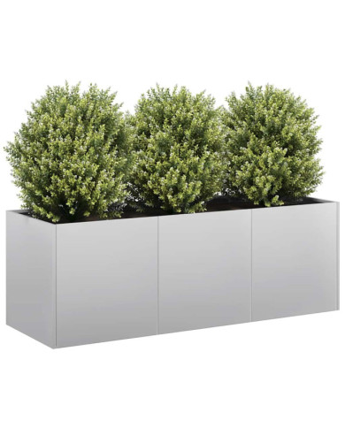Jardinière 120x40x40 cm acier galvanisé | Mobilier & Déco