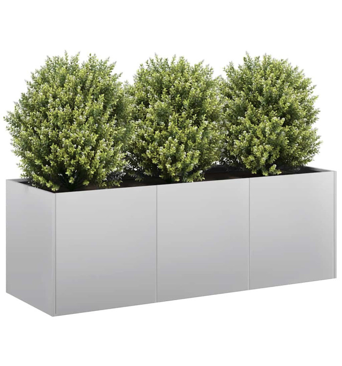 Jardinière 120x40x40 cm acier galvanisé | Mobilier & Déco