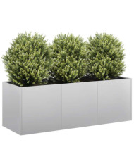 Jardinière 120x40x40 cm acier galvanisé | Mobilier & Déco