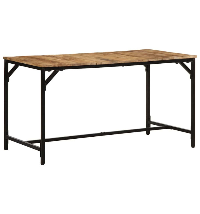 Table à manger 140x70x75 cm bois de manguier massif brut | Mobilier & Déco