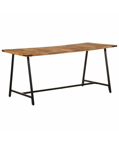 Table à manger 160x80x75 cm bois de manguier massif | Mobilier & Déco