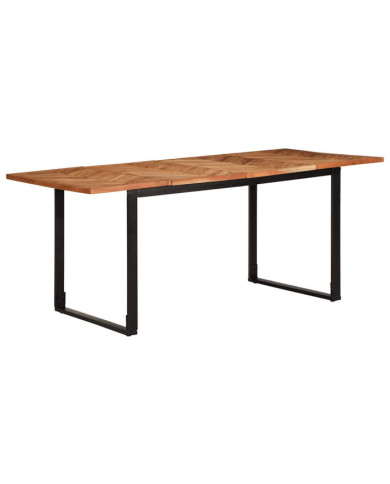 Table à manger 180x90x75 cm bois massif d'acacia | Mobilier & Déco