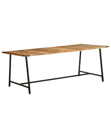 Table à manger 200x100x75 cm bois de manguier massif | Mobilier & Déco