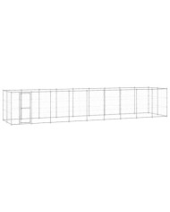 Chenil extérieur Acier galvanisé 21,78 m² | Mobilier & Déco