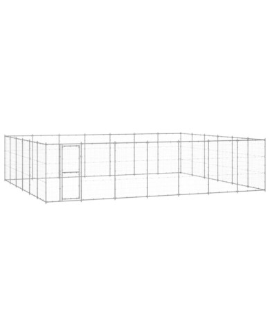 Chenil extérieur Acier galvanisé 50,82 m² | Mobilier & Déco