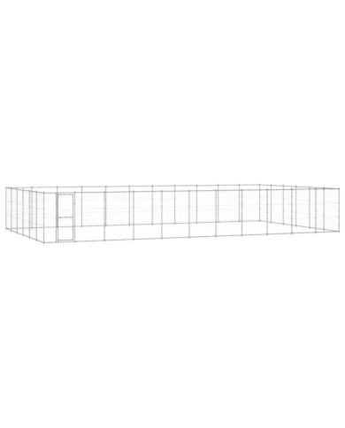 Chenil extérieur Acier galvanisé 79,86 m² | Mobilier & Déco