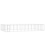 Chenil extérieur Acier galvanisé 79,86 m² | Mobilier & Déco