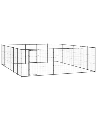 Chenil d'extérieur pour chiens Acier 36,3 m² | Mobilier & Déco