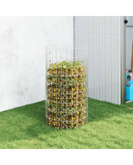 Composteur de jardin Ø50x100 cm Acier galvanisé | Mobilier & Déco