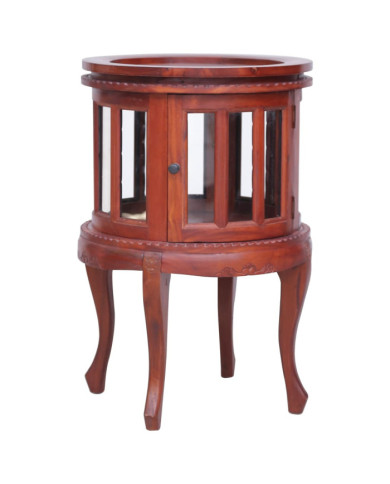 Armoire de vitrine Marron 50x50x76 cm Bois d'acajou massif | Mobilier & Déco