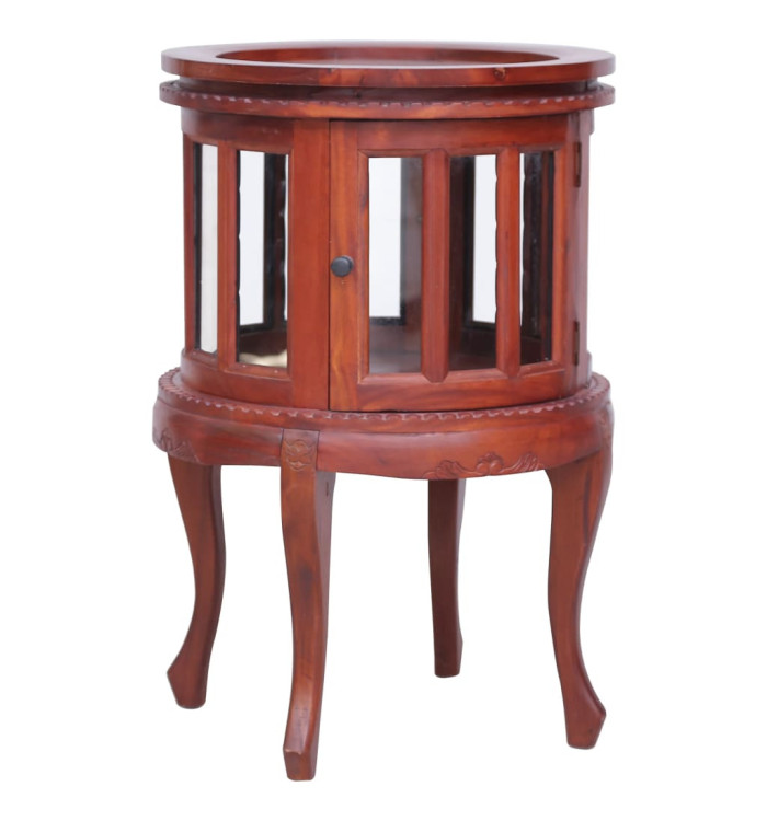 Armoire de vitrine Marron 50x50x76 cm Bois d'acajou massif | Mobilier & Déco
