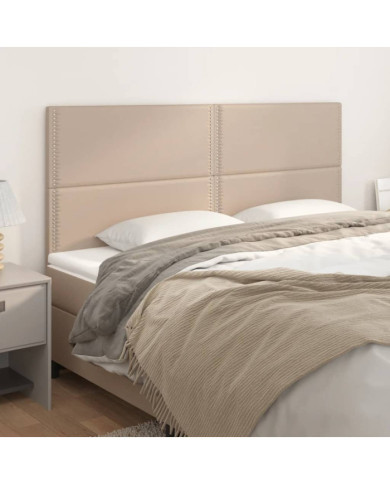 Têtes de lit 4 pcs Cappuccino 80x5x78/88 cm Similicuir | Mobilier & Déco