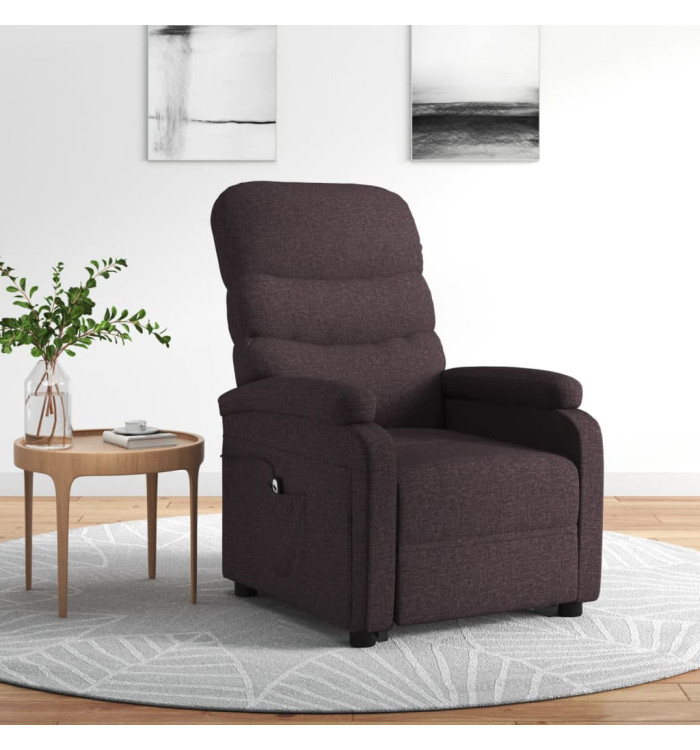 Fauteuil Marron foncé Tissu | Mobilier & Déco