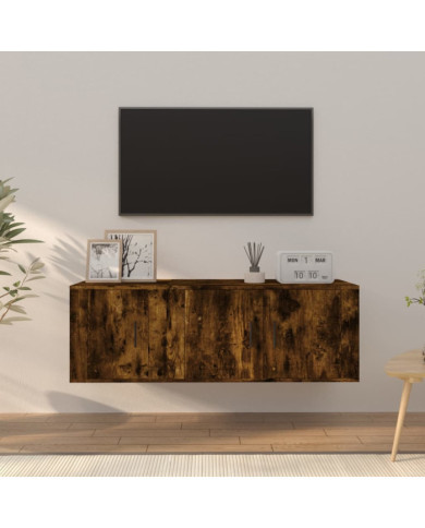 Ensemble de meubles TV 2 pcs Chêne fumé Bois d'ingénierie | Mobilier & Déco