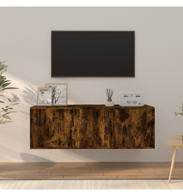 Ensemble de meubles TV 2 pcs Chêne fumé Bois d'ingénierie | Mobilier & Déco