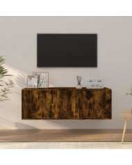 Ensemble de meubles TV 2 pcs Chêne fumé Bois d'ingénierie | Mobilier & Déco