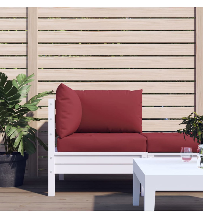 Coussins de palette lot de 3 rouge bordeaux tissu oxford | Mobilier & Déco