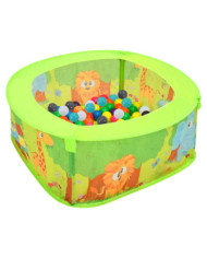 Piscine à balles avec 300 balles pour enfants 75x75x32 cm | Mobilier & Déco