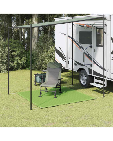 Tapis de tente vert clair 250x250 cm PEHD | Mobilier & Déco