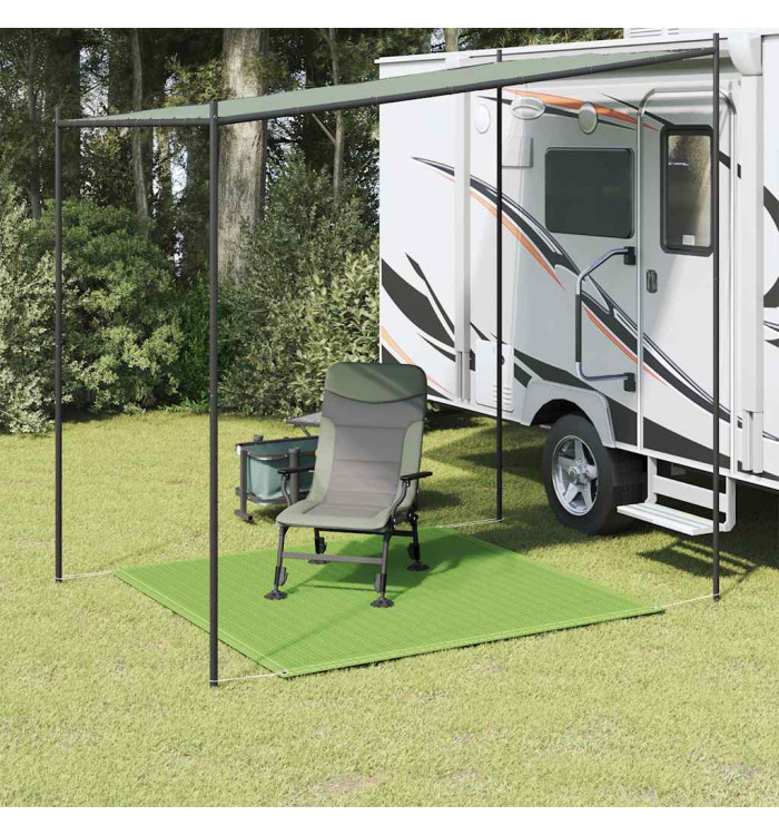 Tapis de tente vert clair 250x250 cm PEHD | Mobilier & Déco