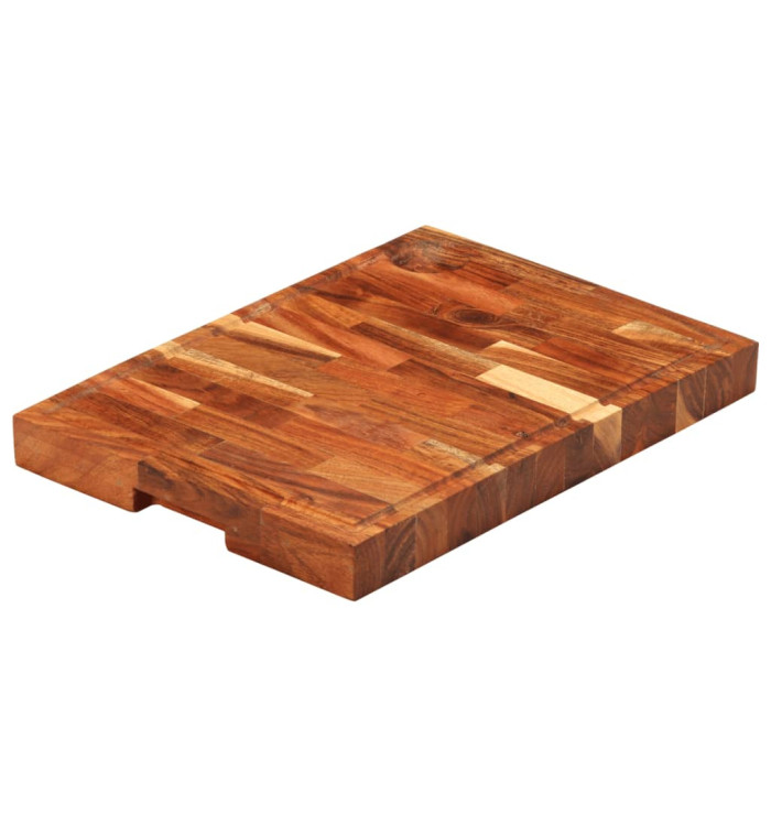Planche à découper 42x30x4 cm bois d'acacia massif | Mobilier & Déco
