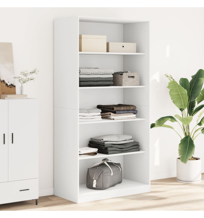 Garde-robe Blanc 100x50x200 cm Bois d'ingénierie | Mobilier & Déco