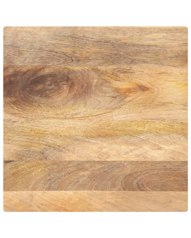 Dessus de table 40x40x2,5 cm carré bois massif manguier | Mobilier & Déco