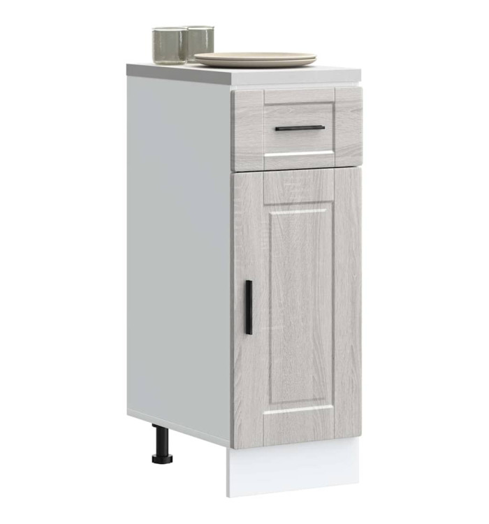 Armoire de cuisine Porto sonoma gris bois d'ingénierie | Mobilier & Déco