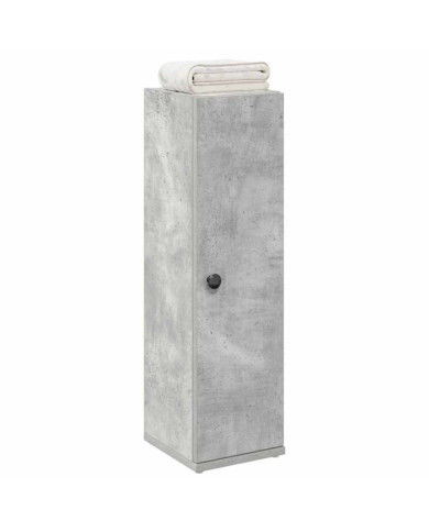 Meuble de salle de bain avec porte-rouleau gris béton | Mobilier & Déco