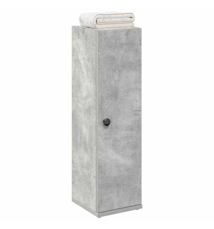 Meuble de salle de bain avec porte-rouleau gris béton | Mobilier & Déco