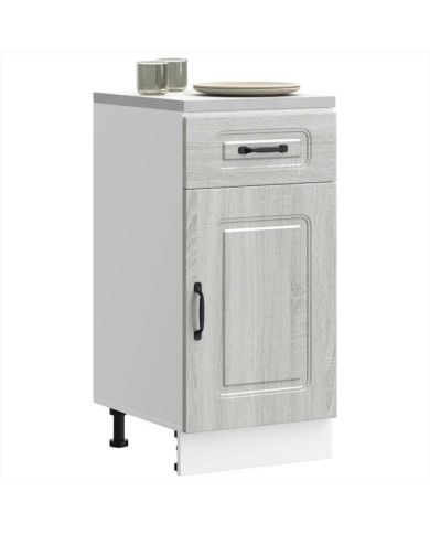 Armoire de cuisine Kalmar sonoma gris bois d'ingénierie | Mobilier & Déco