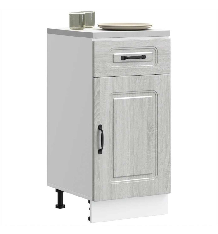 Armoire de cuisine Kalmar sonoma gris bois d'ingénierie | Mobilier & Déco