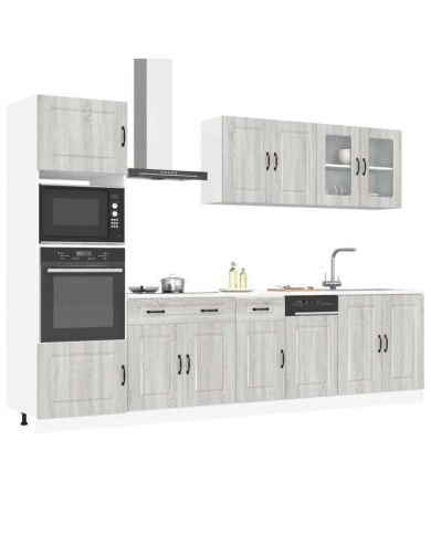 Ensemble d'armoires de cuisine 7 pcs Kalmar bois d'ingénierie | Mobilier & Déco