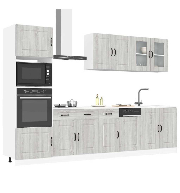 Ensemble d'armoires de cuisine 7 pcs Kalmar bois d'ingénierie | Mobilier & Déco