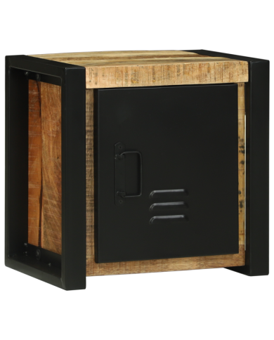 Armoire murale de salle de bain 40x30x40 cm en bois massif de manguier brut | Mobilier & Déco