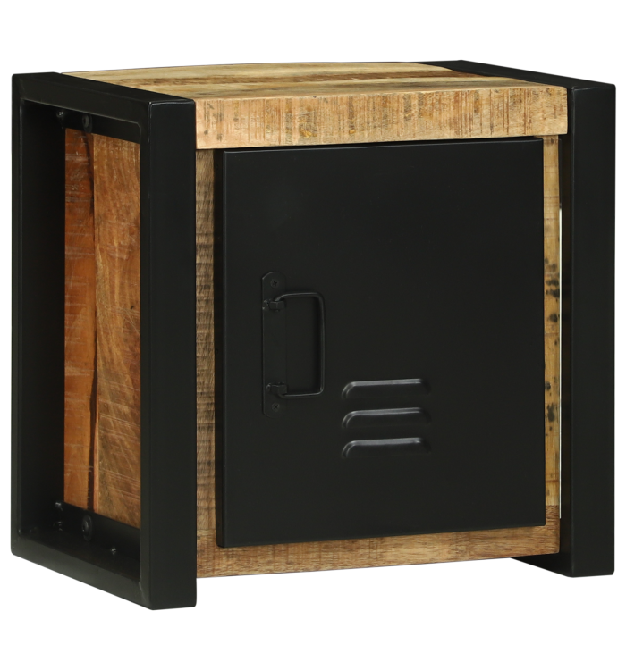 Armoire murale de salle de bain 40x30x40 cm en bois massif de manguier brut | Mobilier & Déco