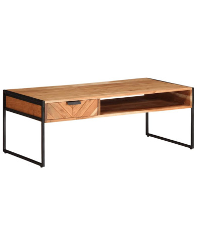 Table basse 110x55x40 cm bois massif d'acacia | Mobilier & Déco