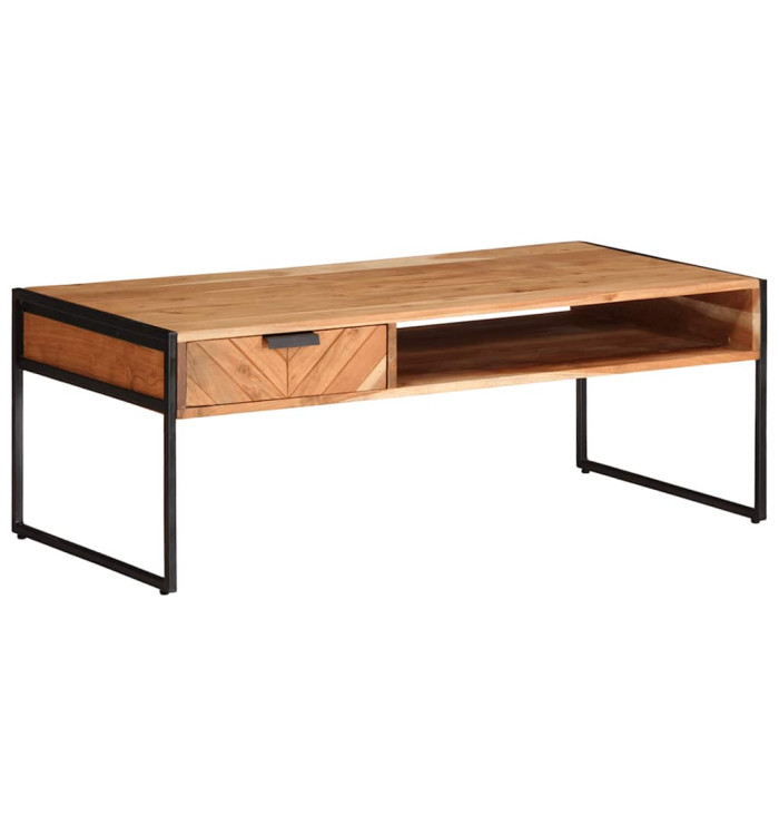 Table basse 110x55x40 cm bois massif d'acacia | Mobilier & Déco
