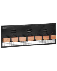 Porte-manteaux mural 90x11x30 cm bois massif de manguier | Mobilier & Déco